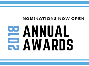Accepting Nominations for 2018 Annual Awards