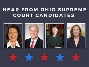 Ohio Supreme Court Candidate Forum on September 23 at 1:30 p.m.