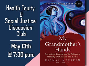 Book Discussion on May 13; Register Today