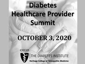 Virtual Diabetes Healthcare Provider Summit on October 3