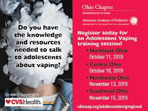 Join the Ohio AAP for Adolescent Vaping Training